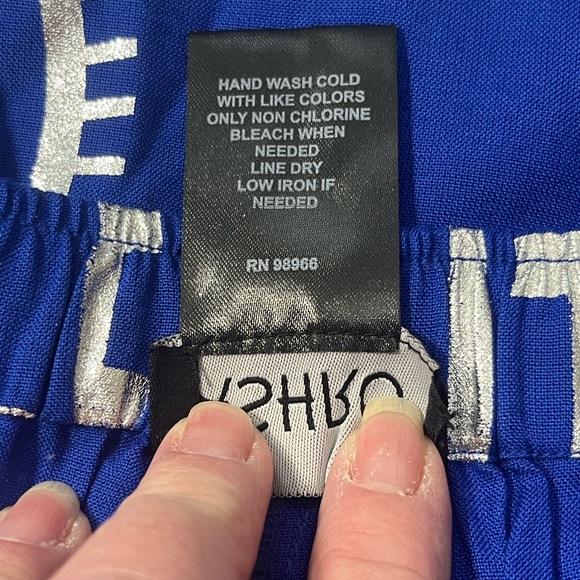 Ashro Royal Blue Pants w/ shimmery Silver Accents - Picture 11 of 12